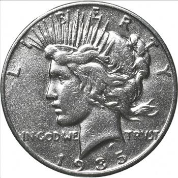 RARE - 1935 Peace Silver Dollar - Very TOUGH - High Redbook