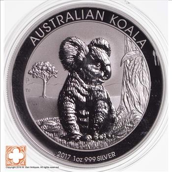 RARE - 2017 - Australian - Koala - 1 Troy Oz .999 Fine Silver - Highly Collectible