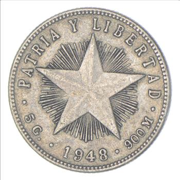 RARE - AUTHENTIC - Silver CUBAN Coin - Historic Coin!