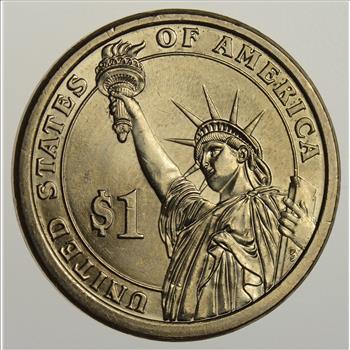 RARE Error - 2007 George Washington Dollar Coin - 1st President - Missing Edge Letters - Tough Error