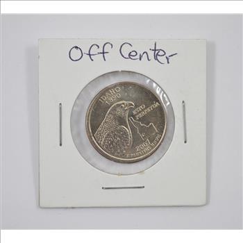 Rare Error - 2007-D Off-Center Idaho Washington Quarter - TOUGH