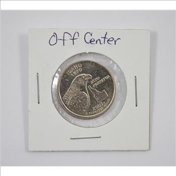 Rare Error - 2007-D Off-Center Idaho Washington Quarter - TOUGH