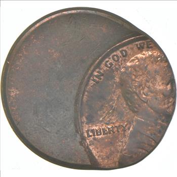 Rare Error - No Date Off Center Lincoln Cent