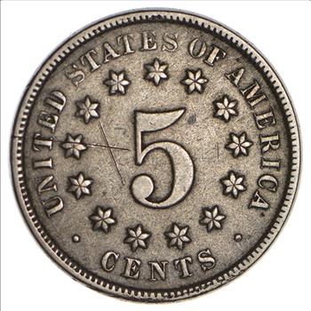 RARE - First US Nickel - 1869 - Shield Nickel - US Type Coin - Rare in High Grade