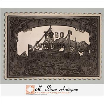 Rare - Historic Stamp Sterling Silver Medallion 14.9 Grams