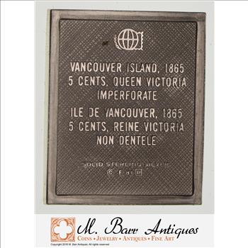 Rare - Historic Stamp Sterling Silver Medallion 8.9 Grams