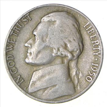Rare - KEY DATE 1950-D Jefferson Nickel