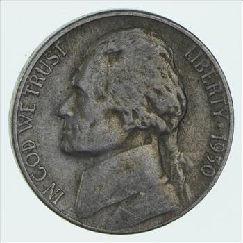 Rare - KEY DATE 1950-D Jefferson Nickel