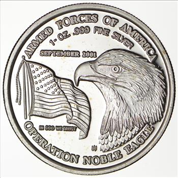 Rare Limited Edition - 1 Oz Silver Operation Noble Eagle Round - .999 Fine Silver