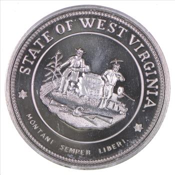 Rare Limited Edition - 1 Oz Silver West Virginia State Capitol Round - .999 Fine Silver