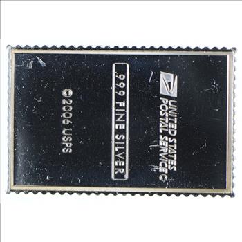 Rare Limited Edition - 23.5 Grams Silver USPS California Stamp Bar - .999 Fine Silver
