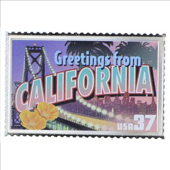 Rare Limited Edition - 23.5 Grams Silver USPS California Stamp Bar - .999 Fine Silver