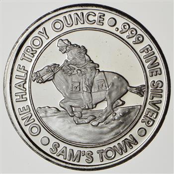 Rare Limited Edition .999 Fine Silver Sam Boyd Commemorative Round 15.8 Grams