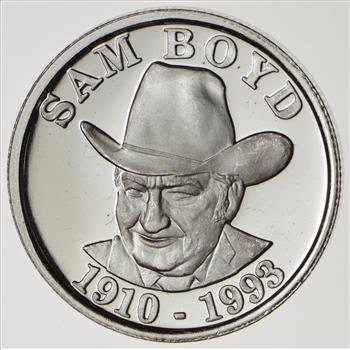 Rare Limited Edition .999 Fine Silver Sam Boyd Commemorative Round 15.8 Grams