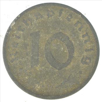 Rare - Nazi Germany Swastika - Authentic WWII Era Coin