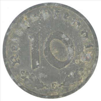 Rare - Nazi Germany Swastika - Authentic WWII Era Coin