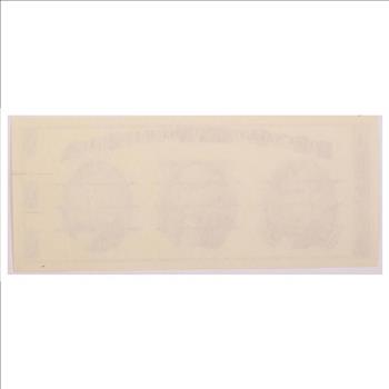 RARE - Official United States Currency Test Note Specimen  NO RESERVE