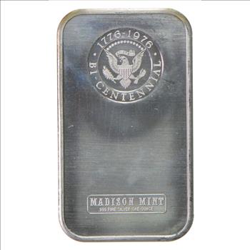 Rare Silver 1 Oz. President Warren G. Harding Silver Bar.999 Fine Silver