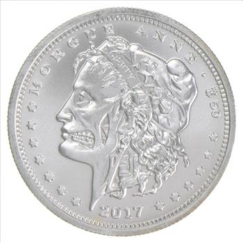 Rare Silver 1 Oz. Zombucks - Currency Of The Apocalypse 999 Fine Silver