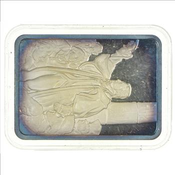 Rare Silver 1 Troy Oz American Revolution Old Glory Ingot Collection - Patrick Henry .999 Fine Silver