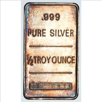 Rare Silver 1/2 Troy OZ. American Express Card Bar .999 Fine Silver
