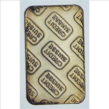 Rare Silver 5 Grams Credit Suisse Bar .999 Fine Silver