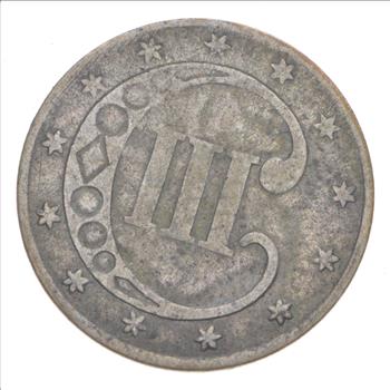 RARE Silver Trime - 1850s Three Cent Silver - 3 Cent Early US Coin - Look it up!