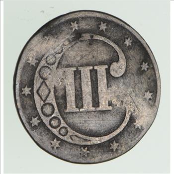 RARE Silver Trime - 1851 Three Cent Silver - 3 Cent Early US Coin - Look it up!