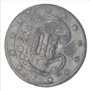RARE Silver Trime - 1853 Three Cent Silver - 3 Cent Early US Coin - Look it up!