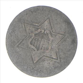 RARE Silver Trime - 1856 Three Cent Silver - 3 Cent Early US Coin - Look it up!