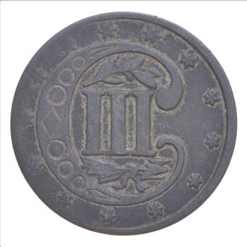 RARE Silver Trime - 1858 Three Cent Silver - 3 Cent Early US Coin - Look it up!