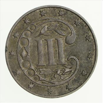 RARE Silver Trime - 1862 Three Cent Silver - 3 Cent Early US Coin - Look it up!