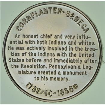 Rare Sterling Silver -Historic Native Americans - Cornplanter - Seneca - 30.9 Grams