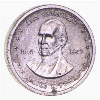 Rare Sterling Silver - Official Presidential Collectible Franklin Mint Round - Awesome Silver Ingot!