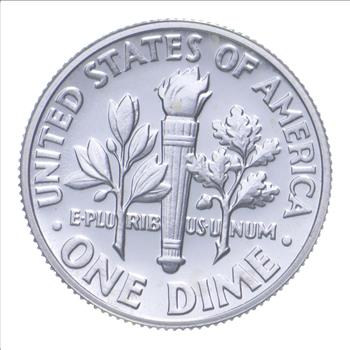 RARE Variety - 1964 Proof Roosevelt Dime - Pointed 9 Variety 90% Silver