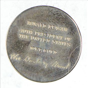 REAL GOLD - Ronald Reagan 10 Kt Gold Coin