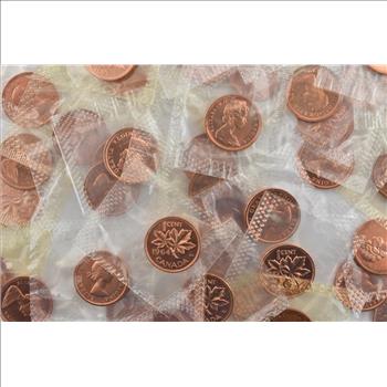 Roll 50 Canadian Canada Cent Penny 1960's from PL Sets - Still Sealed! Lot