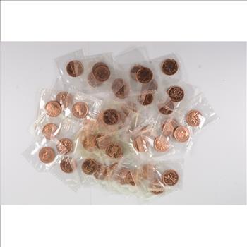 Roll 50 Canadian Canada Cent Penny 1960's from PL Sets - Still Sealed! Lot