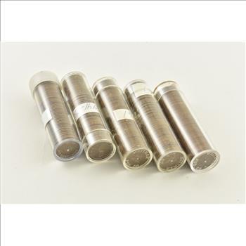 S MINT Mark ONLY - 1941 1940 1942 1940 1948 Lincoln Wheat Cent 5 Roll Lot