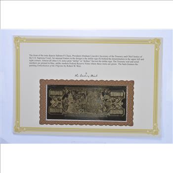Series of 1918 $10,000 Federal Reserve Note - Tribute Note - Interesting History!