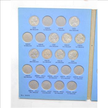 Set of Jefferson Nickels 1938-1961- US Coin Collection lot