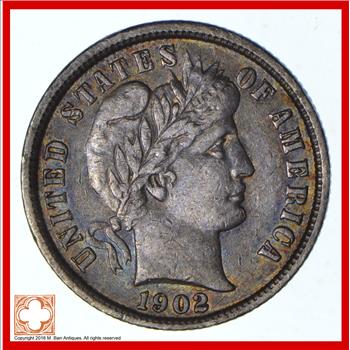 Sharp - 1902 Barber Silver Dime