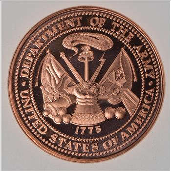 Sherman Tank - Military Series - 1 Oz .999 Fine Copper Round
