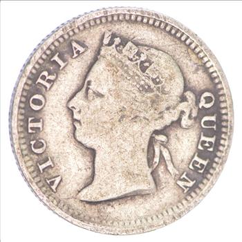 SILVER 1888 British Hong Kong World Silver Coin
