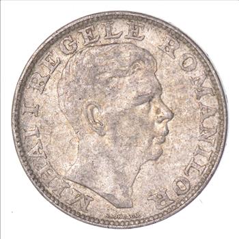 SILVER - 1942 Romania 200 Lei - World Silver Coin 6.1 Grams