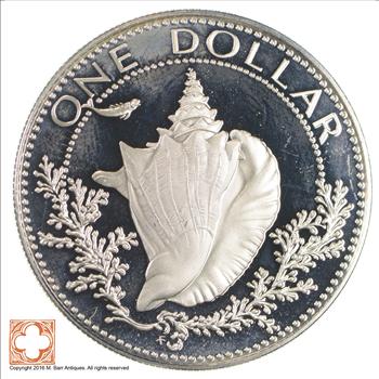SILVER - 1978 - Bahamas - 1 Dollar - 17.4 Grams - World Silver Coin