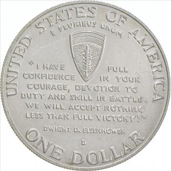 SILVER 1995 World War II 50th Anniversary Commemorative US Silver Dollar - 90% Silver - Collectible