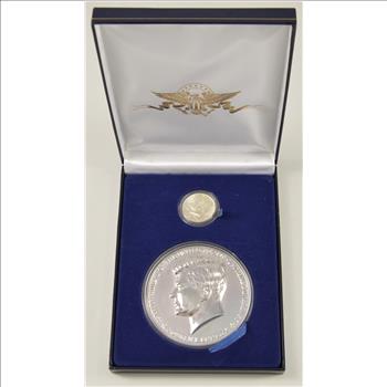 SILVER Coin Set 1964 Kennedy Half Dollar / 50th Anniversary Large Kennedy Half Dollar Commemorative Collection - Includes SILVER
