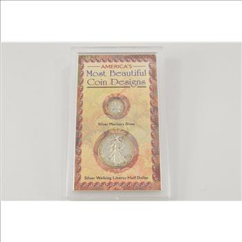 SILVER Coin Set America's Most Beautiful Coin Designs - 1942 Historic US Collection - Includes SILVER