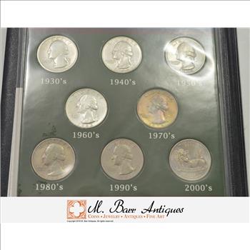 SILVER Coin Set Great Americans Coins & Stamps - George Washington**** Historic US Collection - Includes SILVER